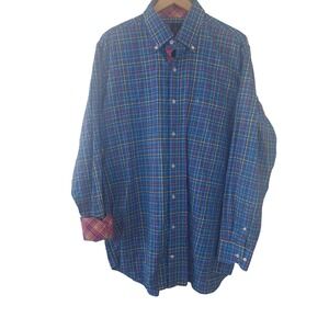 Tailorbyrd Collection Men's Plaid Button Down Shirt XL T Classic Fit Casual
